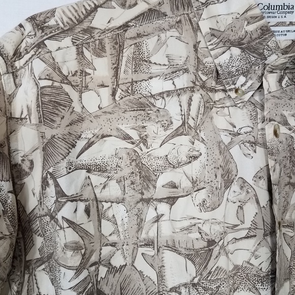 Columbia Mens Button Down Shirt Size Large - Picture 5 of 8